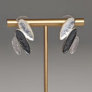 White/Silver/Pewter Earrings